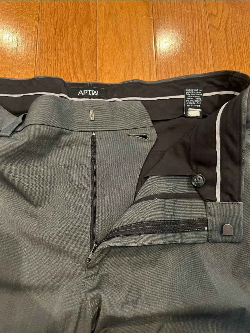 Apt. 9 Mens Gray Dress Pants Size 32/32